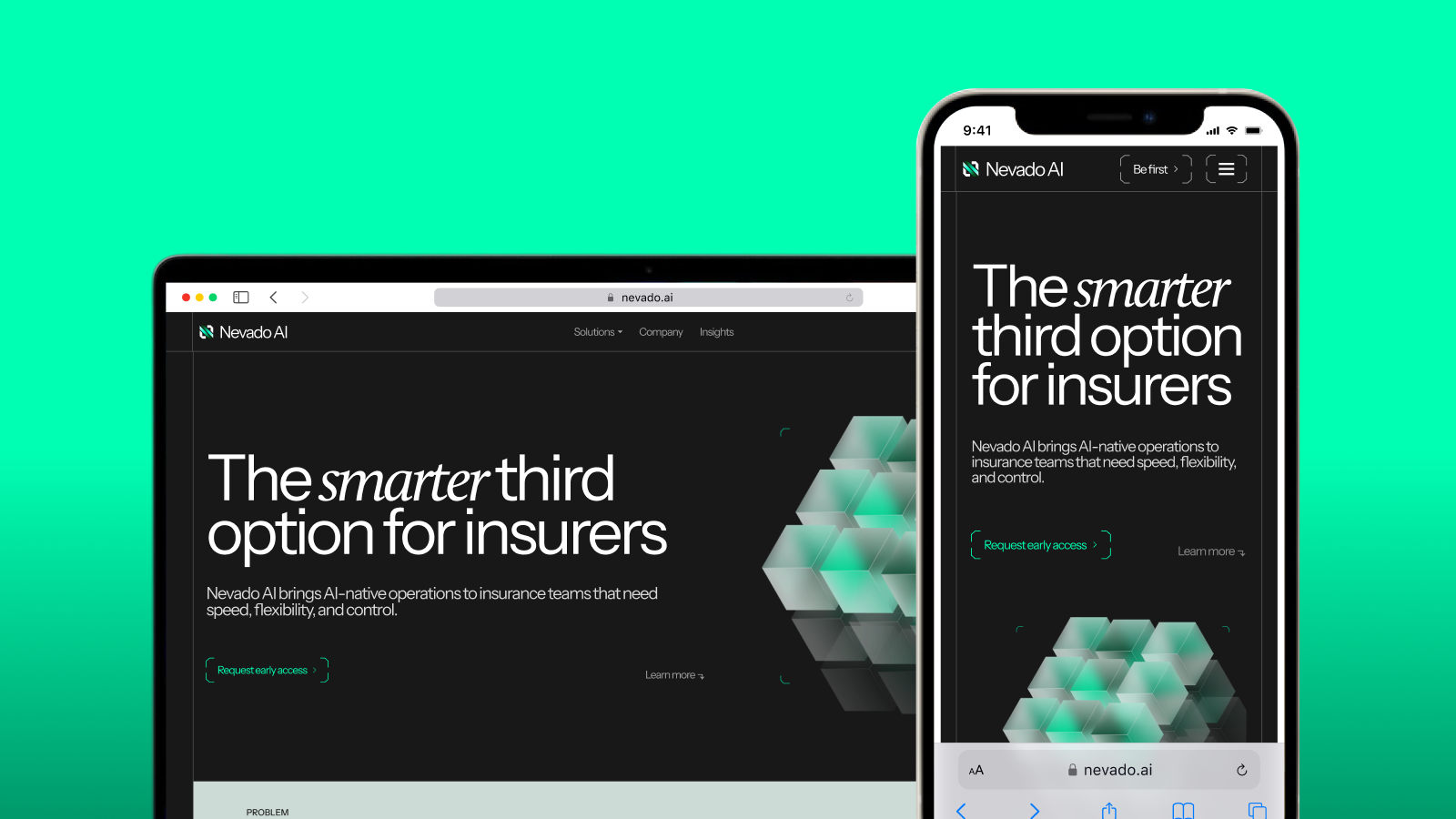 Nevado AI public launch homepage